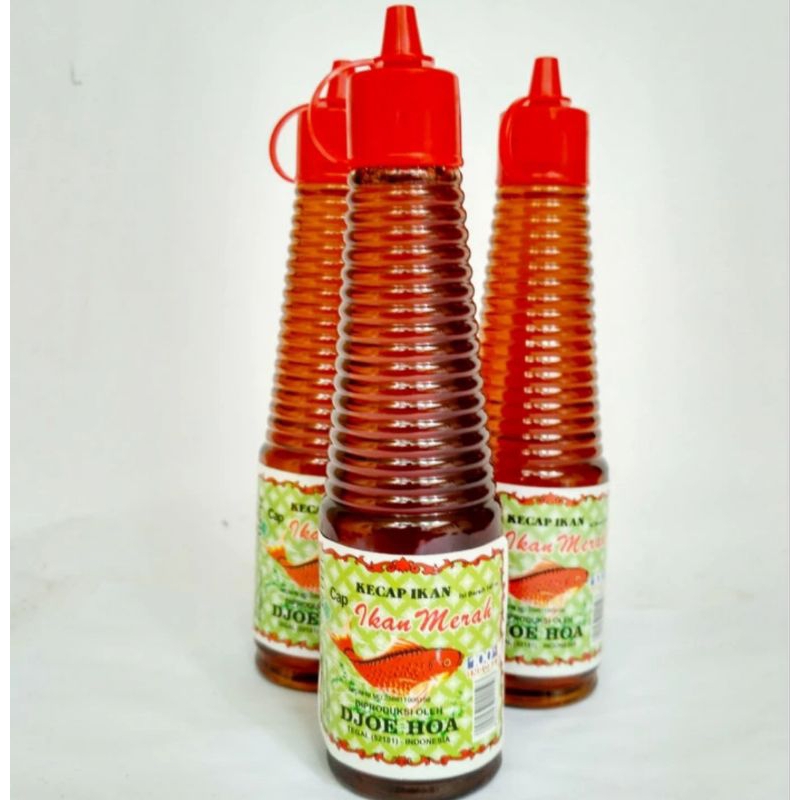 KECAP IKAN CAP IKAN MERAH DJOE HOA 135 ML KECAP ASIN BOTOL PLASTIK KECIL