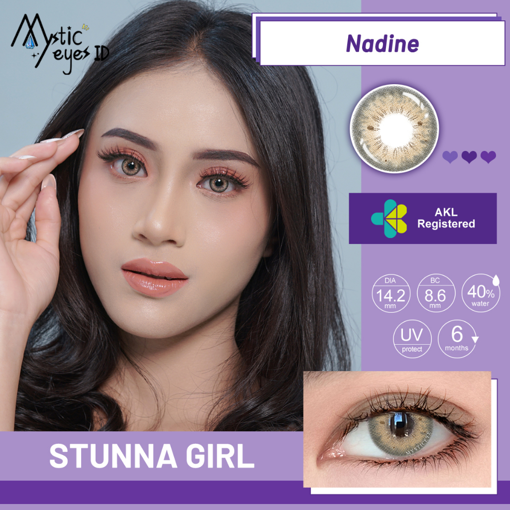SOFTLENS SOLITAIRE  COLORED LENSES-Stunna Nadine 14.2mm