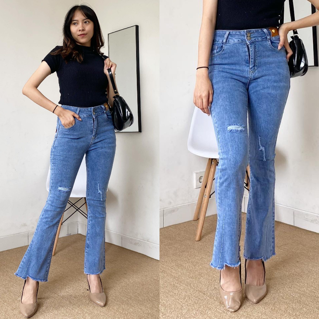 IMPORT BKK # CUTBRAY 1751 ( Cutting kecil ) / cutbray jeans wanita / import bangkok