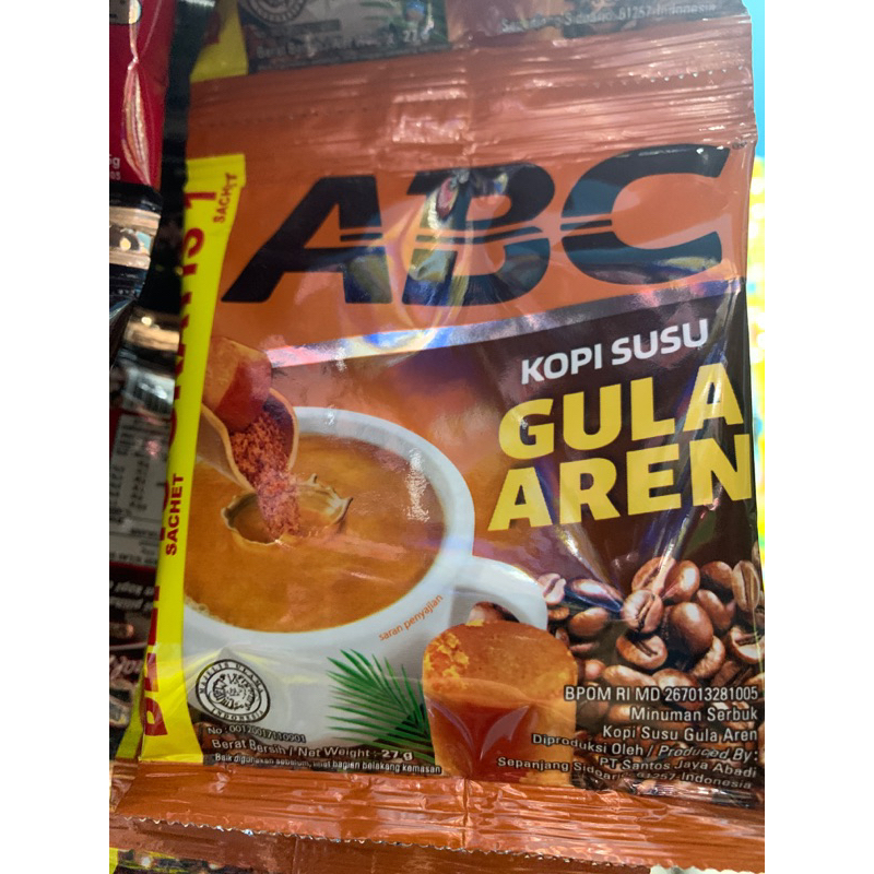 

ABC Kopi Susu Gula Aren 27g Renteng