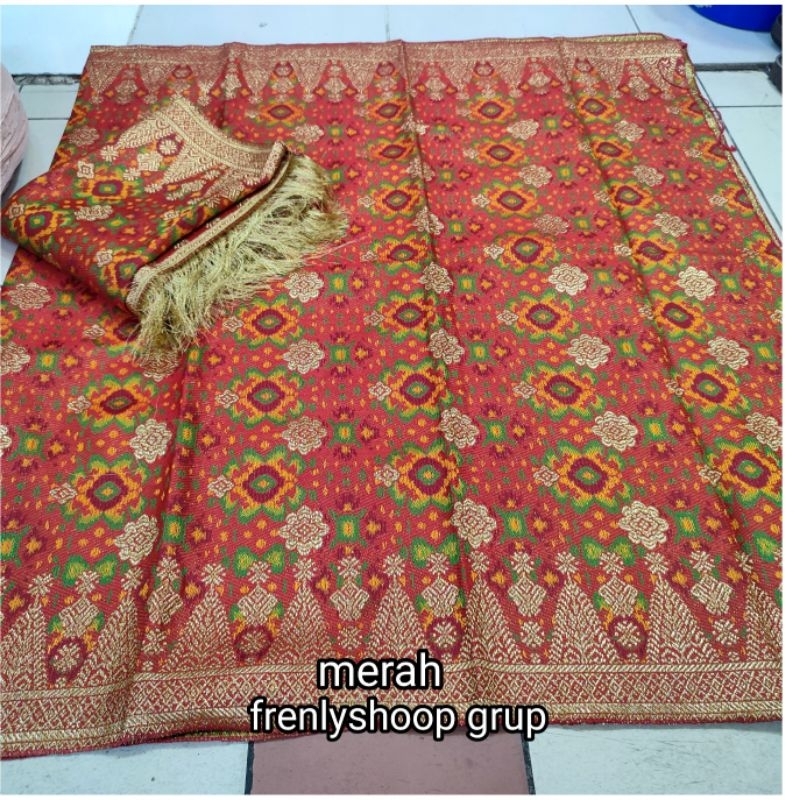 Kain Songket Palembang limar / Kain tenun rok kebaya songket palembang