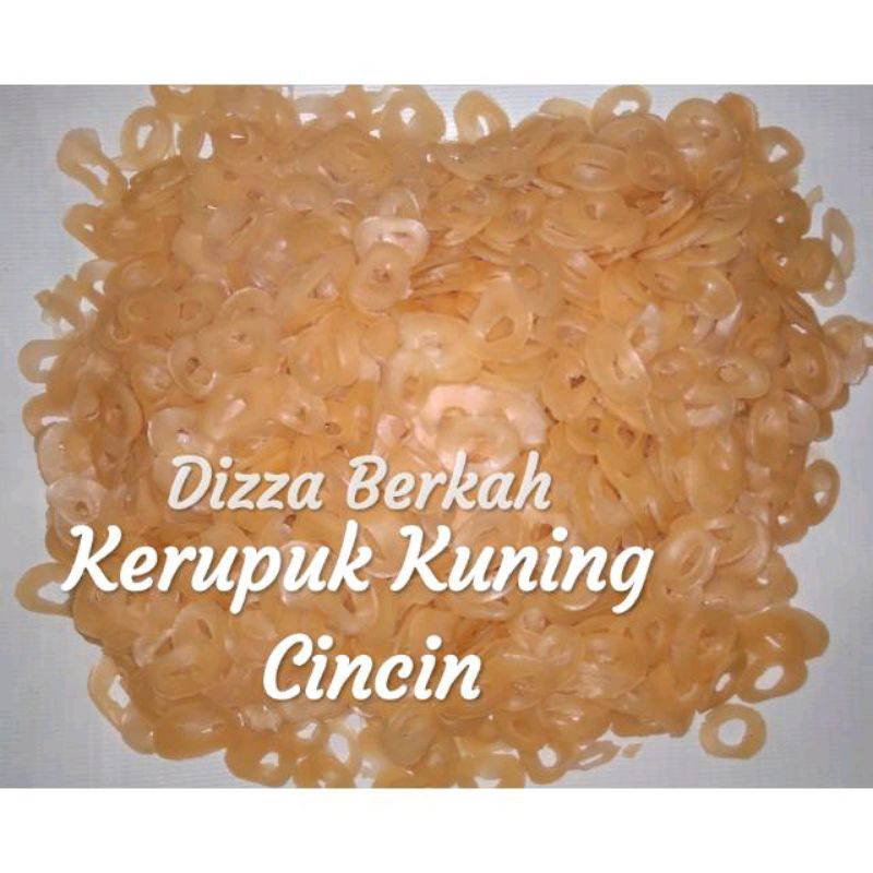 

KERUPUK KUNING CINCIN MENTAH/KERUPUK POLO KUNING/250gr/Dizza Berkah