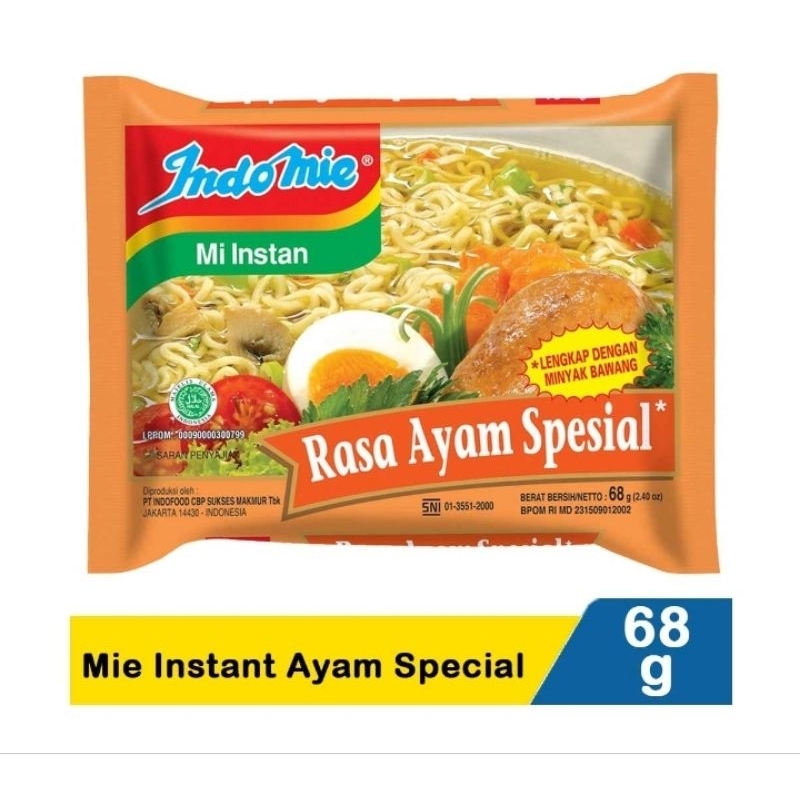 

INDOMIE MIE INSTAN RASA AYAM SPECIAL 1 PCS