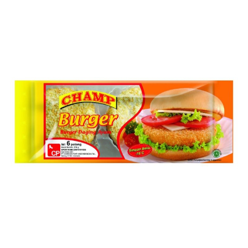 

Champ Burger Daging Ayam 315 Gram