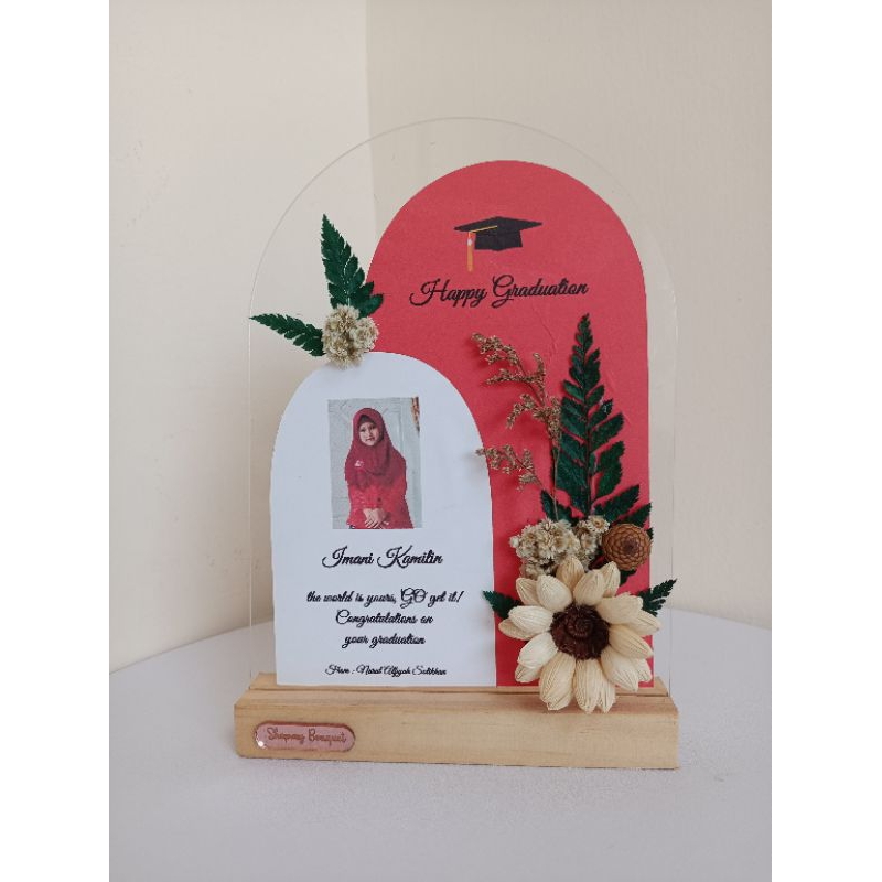 Akrilik rustik custom| Akrilik hias| akrilik kado gift hadiah ulang tahun nikah wisuda