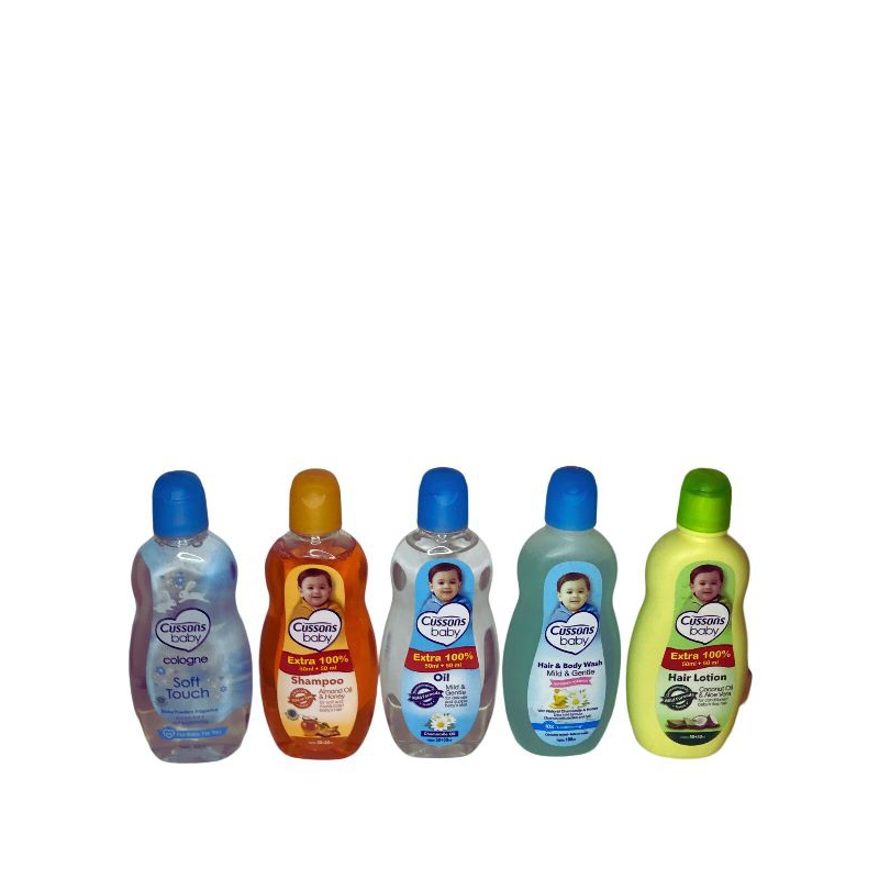 Cussons Baby Hair Lotion, shampoo, Hair & Body Wash, Cologne,Oil 50+50 - 100 ml
