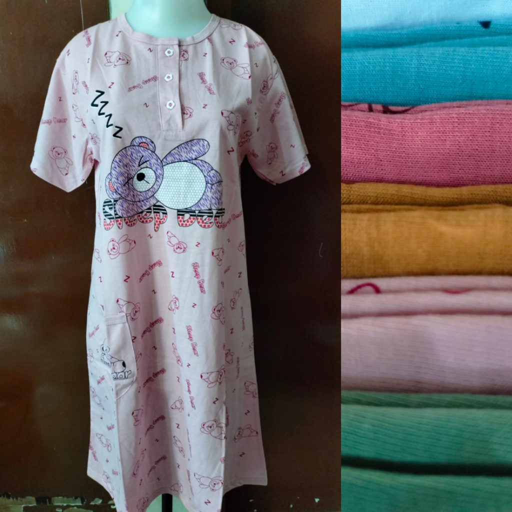 Daster MAXIS Standart Pendek Lengan Pendek Murah Daster Pendek Remaja Dewasa