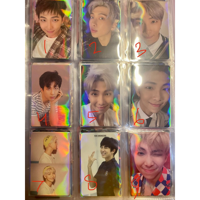 Photocard album ld memories namjoon bts