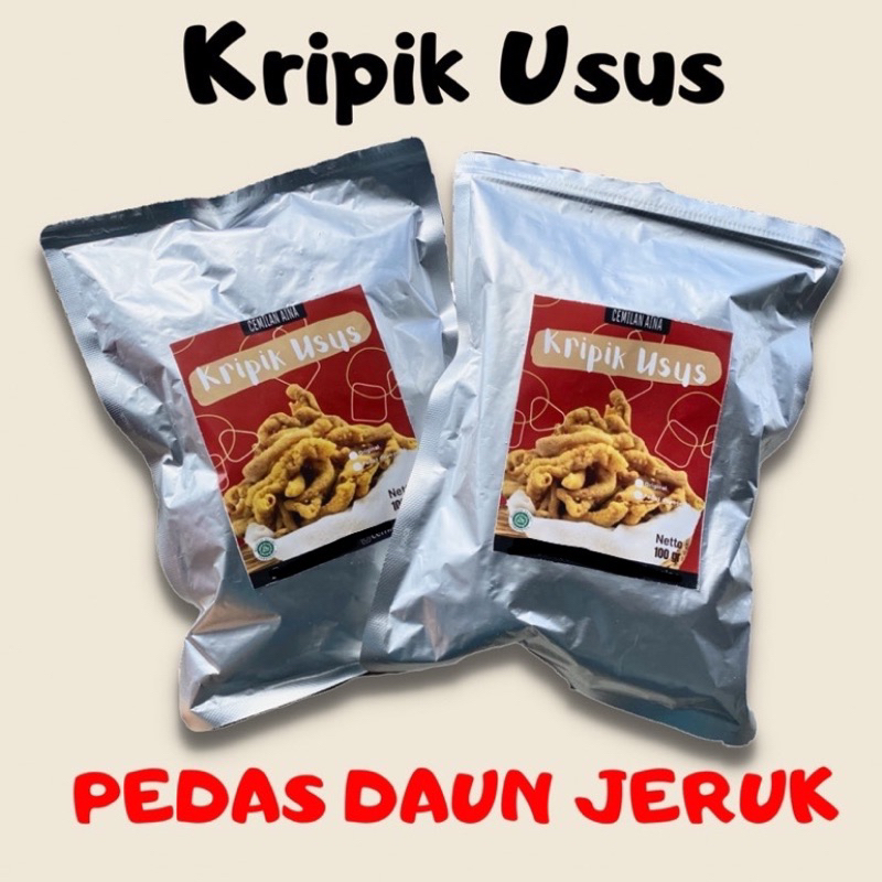 

[READY/COD]KRIPIK USUS PEDAS DAUN JERUK PREMIUM