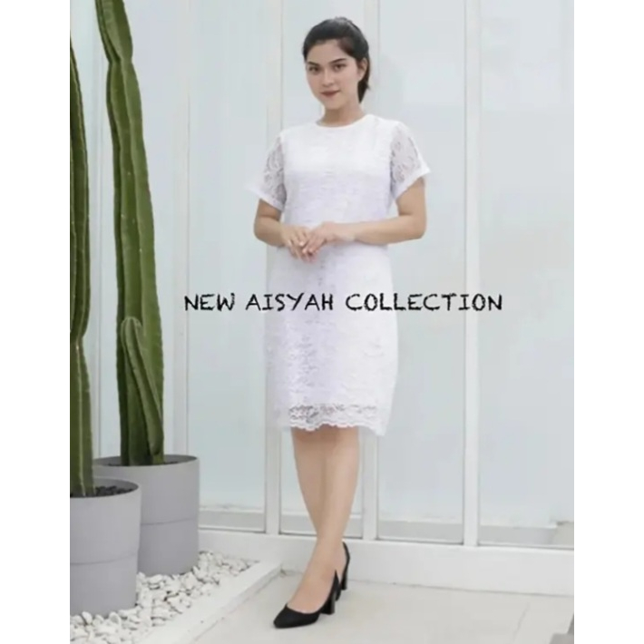 (COD / GROSIR / ECERAN) Dress Brokat Pendek / Dress Kekinian / Dress Pesta / Dress Wisuda / Dress Re