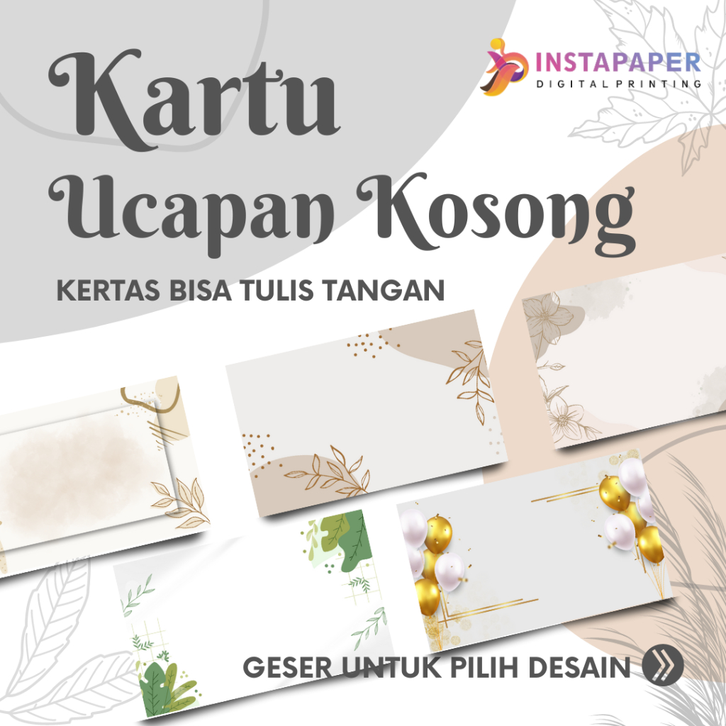KARTU UCAPAN KOSONG / BLANK CARD / GREETING CARD KOSONG