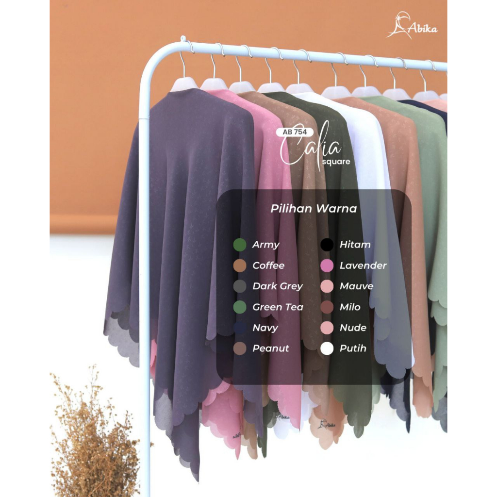 CALIA SQUARE LASERCUT BY ABIKA HIJAB - JILBAB SEGI EMPAT LASERCUT- SQUARE ABIKA HIJAB NYAMAN ADEM