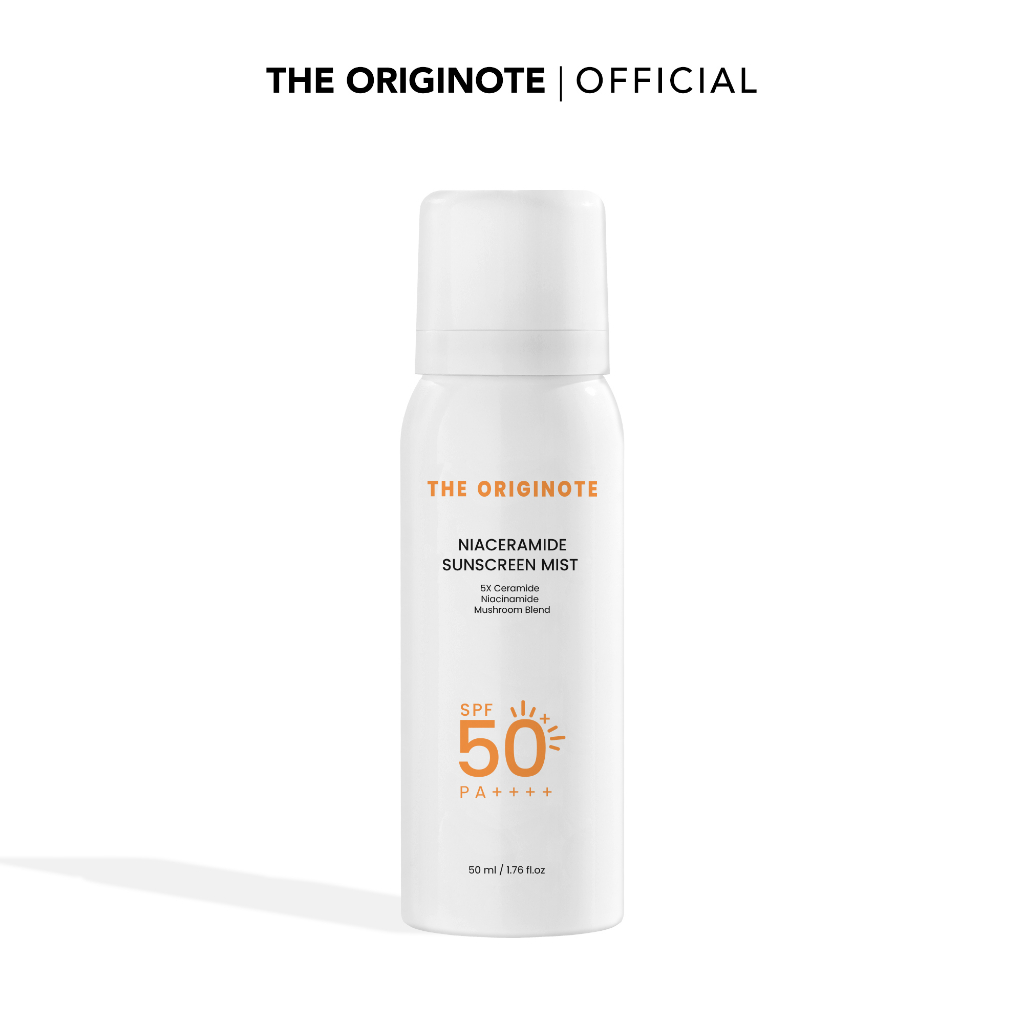 The Originote Niaceramide Sunscreen Mist SPF 50 PA++++ - Sunscreen Spray Melindungi Wajah dari Sinar Matahari dan