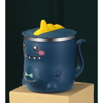 

dino Jual Gelas Navy anak stainless Gelas 3D - anti stainless tumpah dinosaurus Biru Diskon