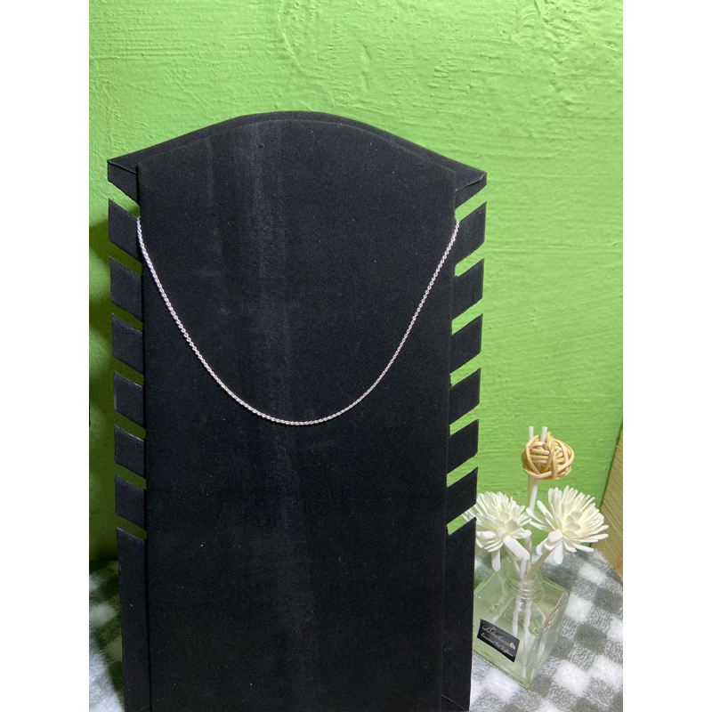 Kalung perak murni rantai medan polos