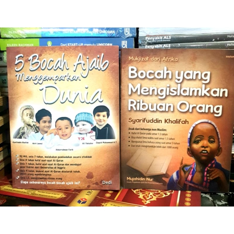 BUKU 5 BOCAH AJAIB yang menggemparkan dunia dan yang mengislamkan ribuan orang