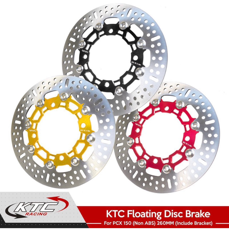 Piringan Cakram Depan KTC RACING 260MM PCX150 PCX160 DiscBrake PCX 150 PCX 160 DiskBrake Disc Disk Brake CNC 260 MM