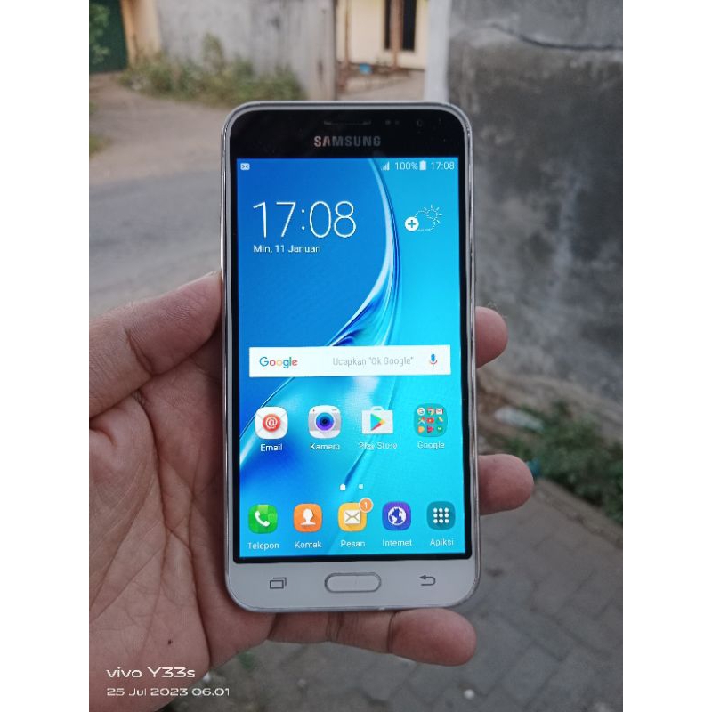 Android Samsung GALAXY J3 (2016) 4G amolead second siap pakai