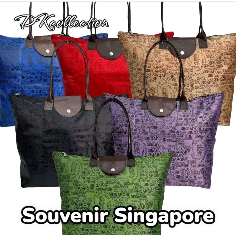 tas lipat singapore oleh oleh tas lipat Singapura souvenir tas singapore merchandise totebag singapu