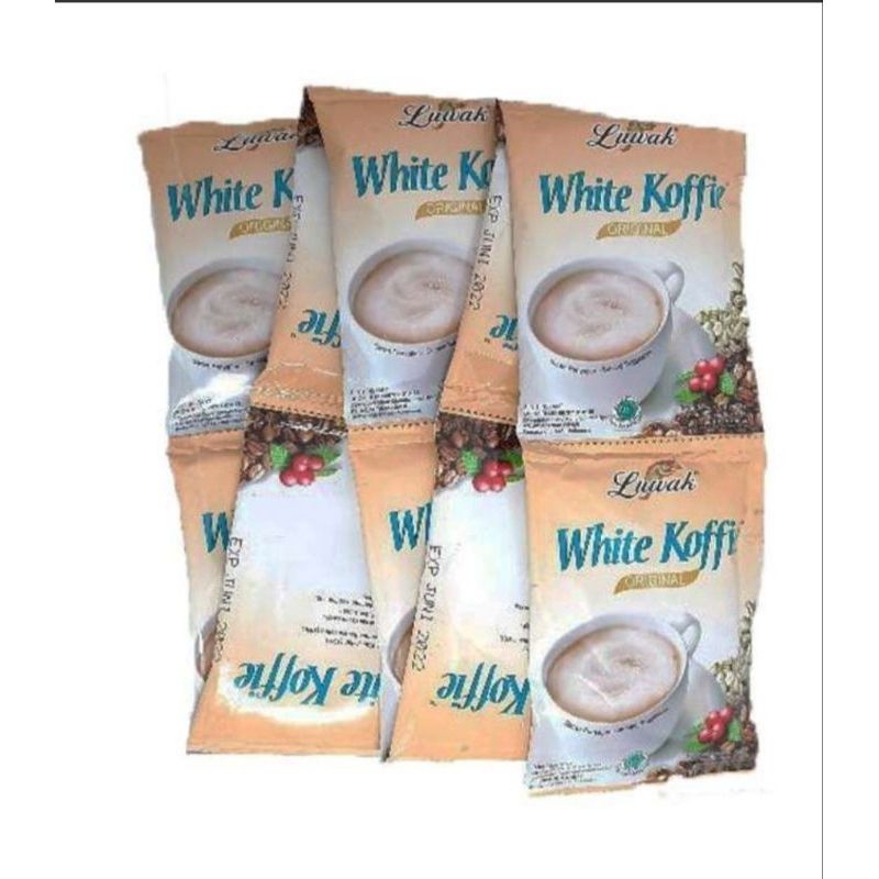 

Luwak White Coffe Original 1renceng (10sachet)