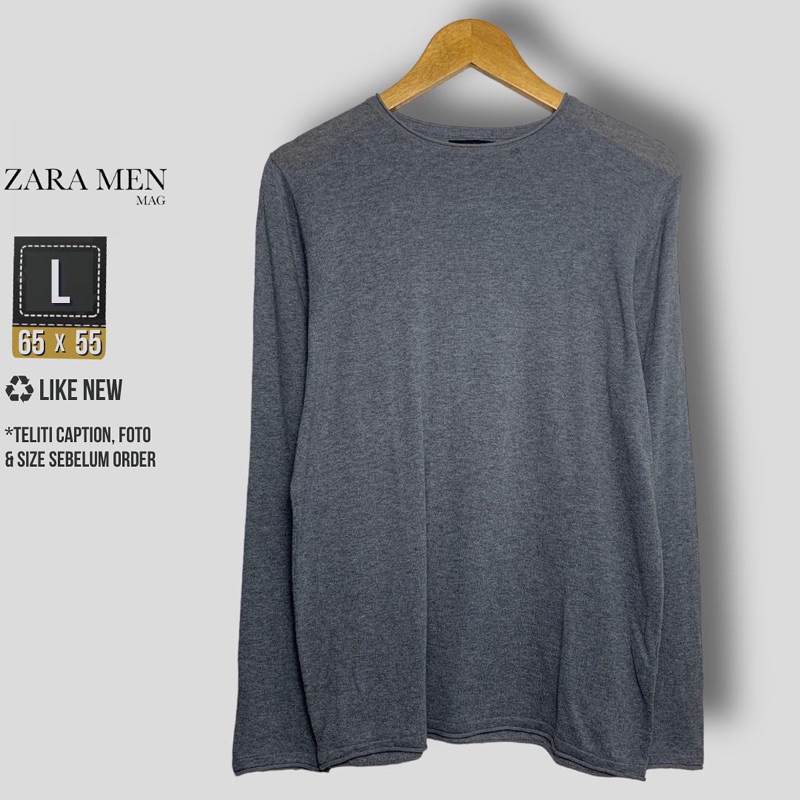 SWEATER RAJUT PRIA ZARA MAN SIZE L