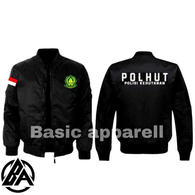 JAKET BOMBER POLHUT FULL BORDIR