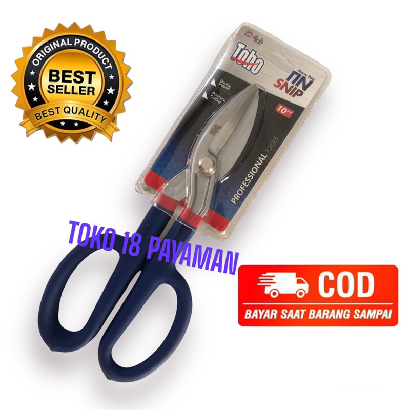 PREMIUM Gunting seng 10 inch toho TIN SNIP / gunting plag baja ringan / alat perkakas