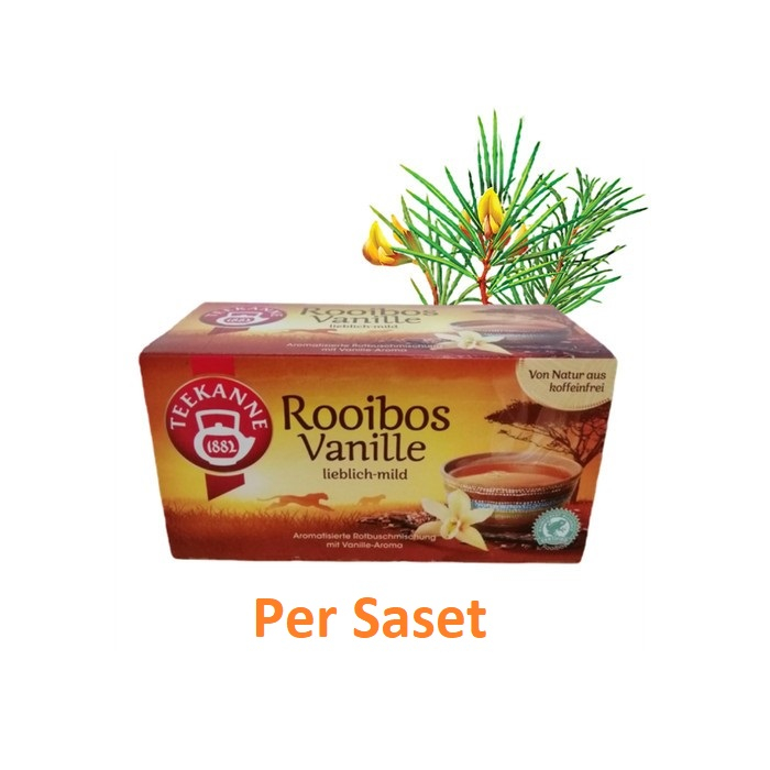 

Teh Seduh Sachet ROOIBOS Vanila Teekanne Vanili Tea 1,75 gr per saset