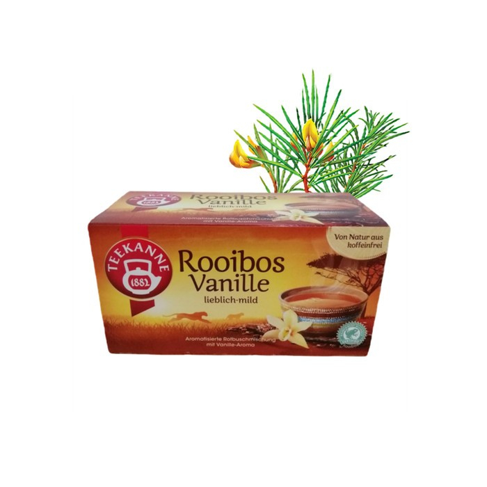 

Teh Seduh Sachet ROOIBOS Vanila Teekanne Vanili Tea per kotak 20 Saset
