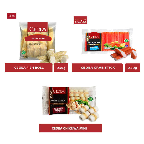 

Cedea Crab Stick/Chikuwa Mini/Fish Roll 250gr