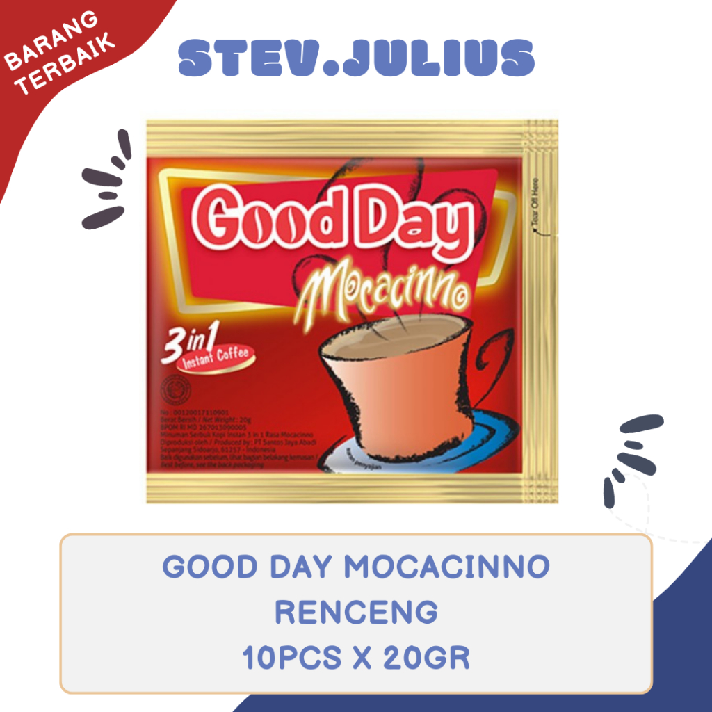 

good day aneka varian 3in1 instant coffee renteng 10sachet x20gr