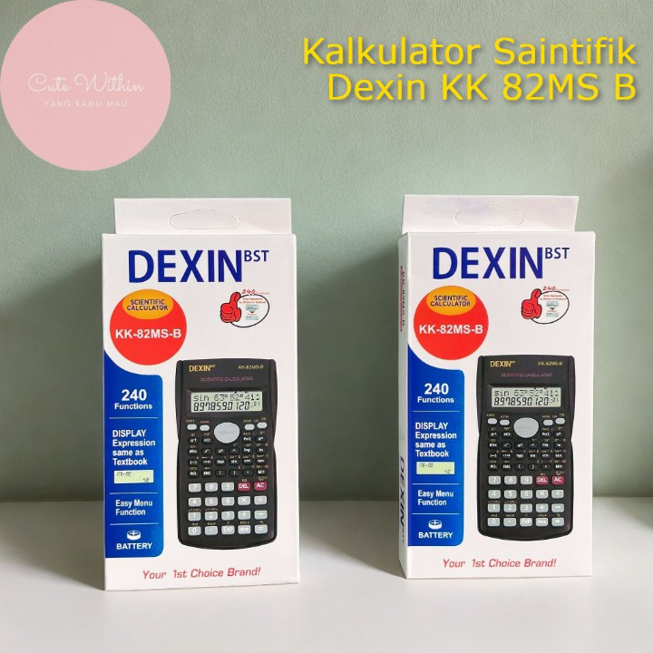 

Kalkulator Scientific Lengkap 12 digit DEXIN KK-82MS-B - calculator original dagang lucu akuntansi besar