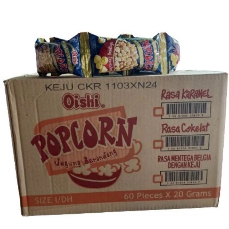 

oishi Popcorn rasa keju Isi 60pcs x 20gr