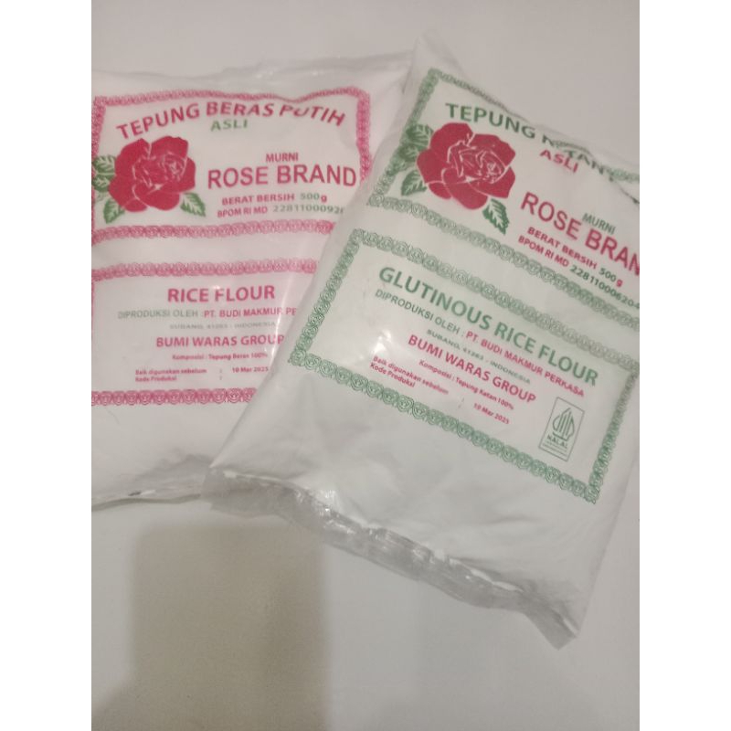 

TEPUNG BERAS TEPUNG KETAN ROSE BRAND 500GR