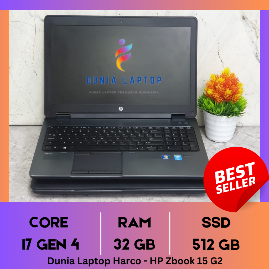 Laptop HP Zbook 15 G2 Core i7 gen 4 Nvidia quadro k2100m Second