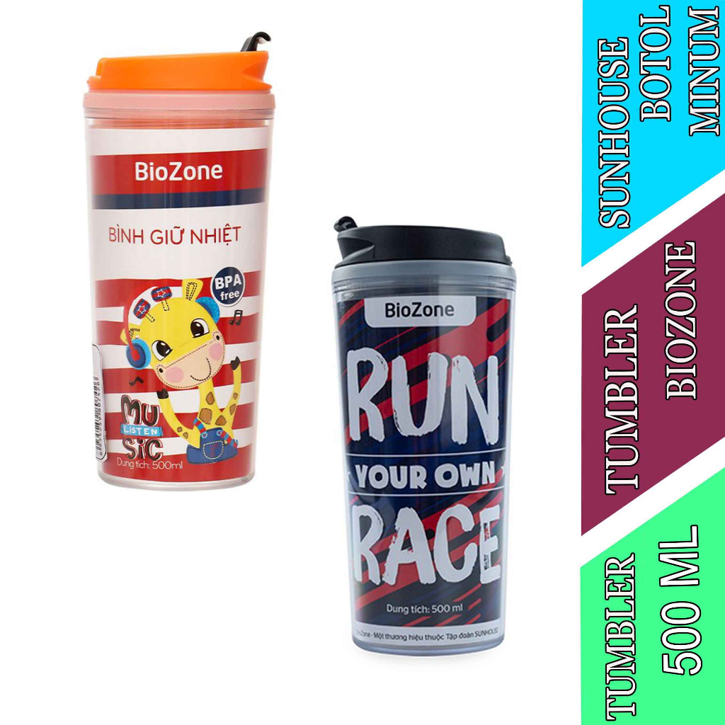 Botol Minum Sport - Sunhouse - Tumbler Biozone - 500ml