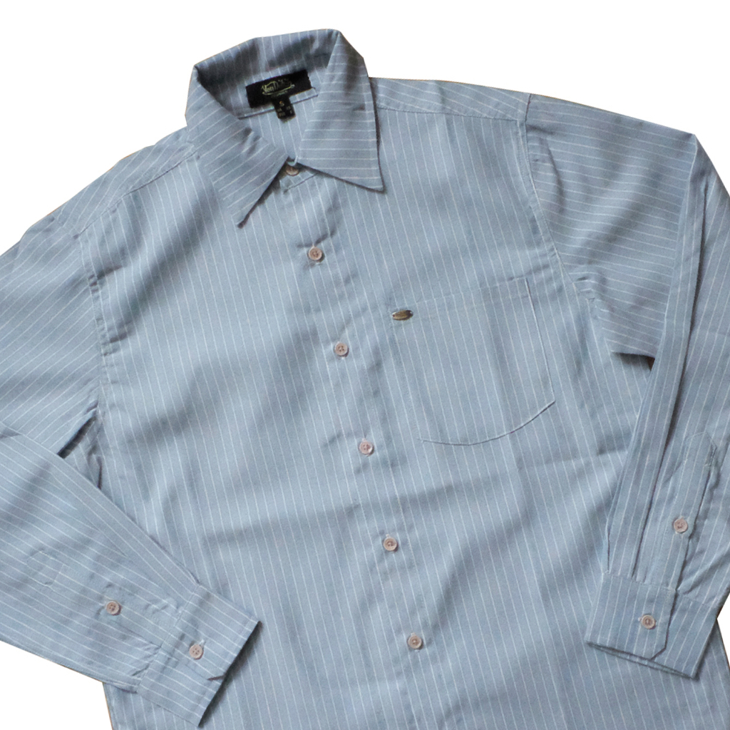 Von Dutch Workshirt 0810 Pencil Stripe Navy Blue