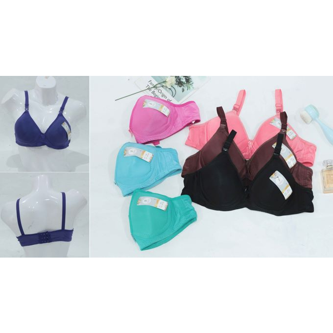 Bra/BH kait 3 cup besar tanpa kawat busa tipis