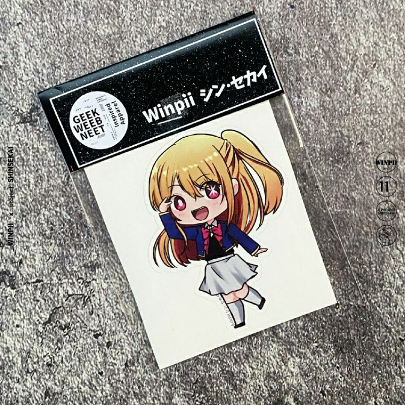 Stiker / Sticker Ruby Hoshino Anime Oshi No Ko