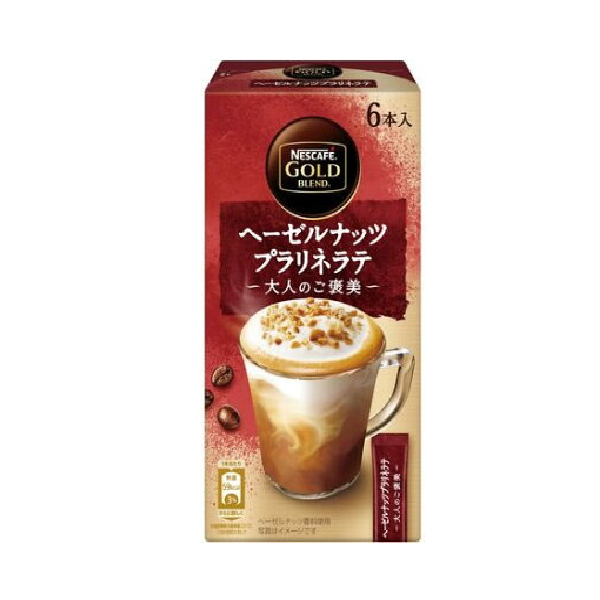 

Nescafe Gold Blend Adult Reward Hazelnut Praline Latte 6 x 13.5 Gram