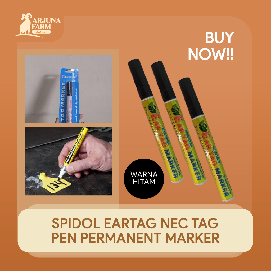 

Spidol Eartag Nec Tag Pen Permanent Eartag Marker Warna Hitam Berkualitas Best Seller