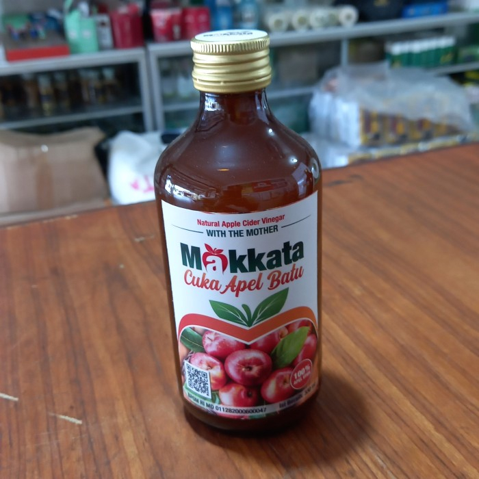 Makkata Cuka Apel Batu 330ml Natural Apple Cider Vinegar