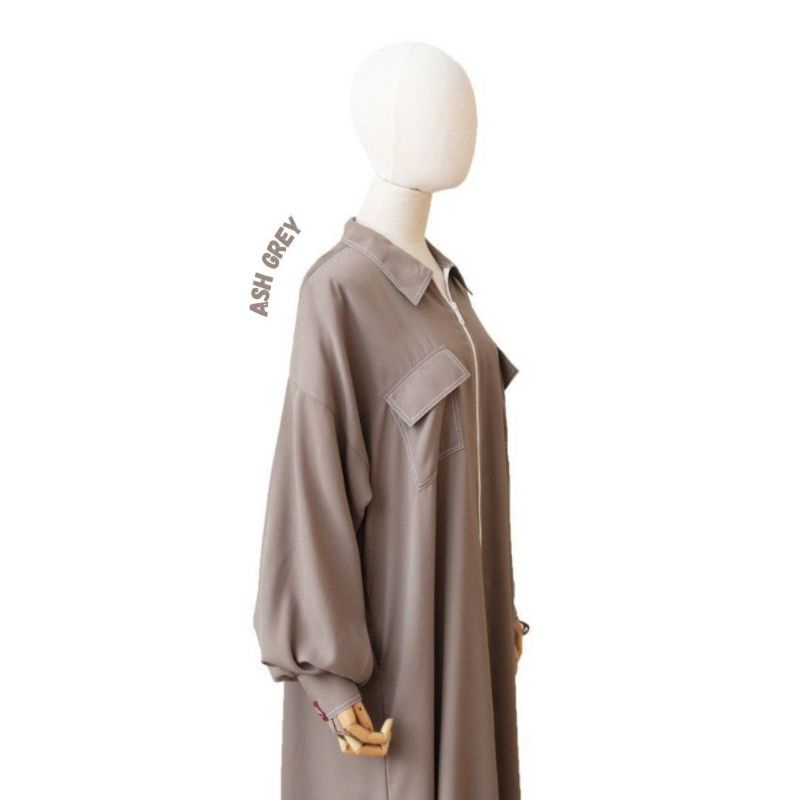 Gamis NSB Warna Ash Grey Gamis Only By Sidra