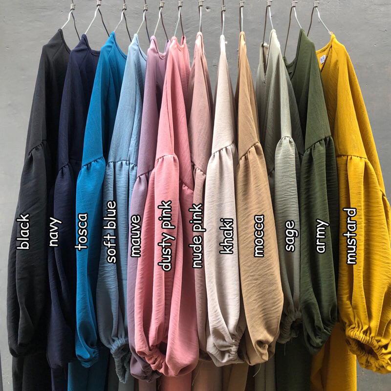 CRINCLE DRESS by rajab collection abaya hitam gamis crinkle airflow basic dress loose dress murah by