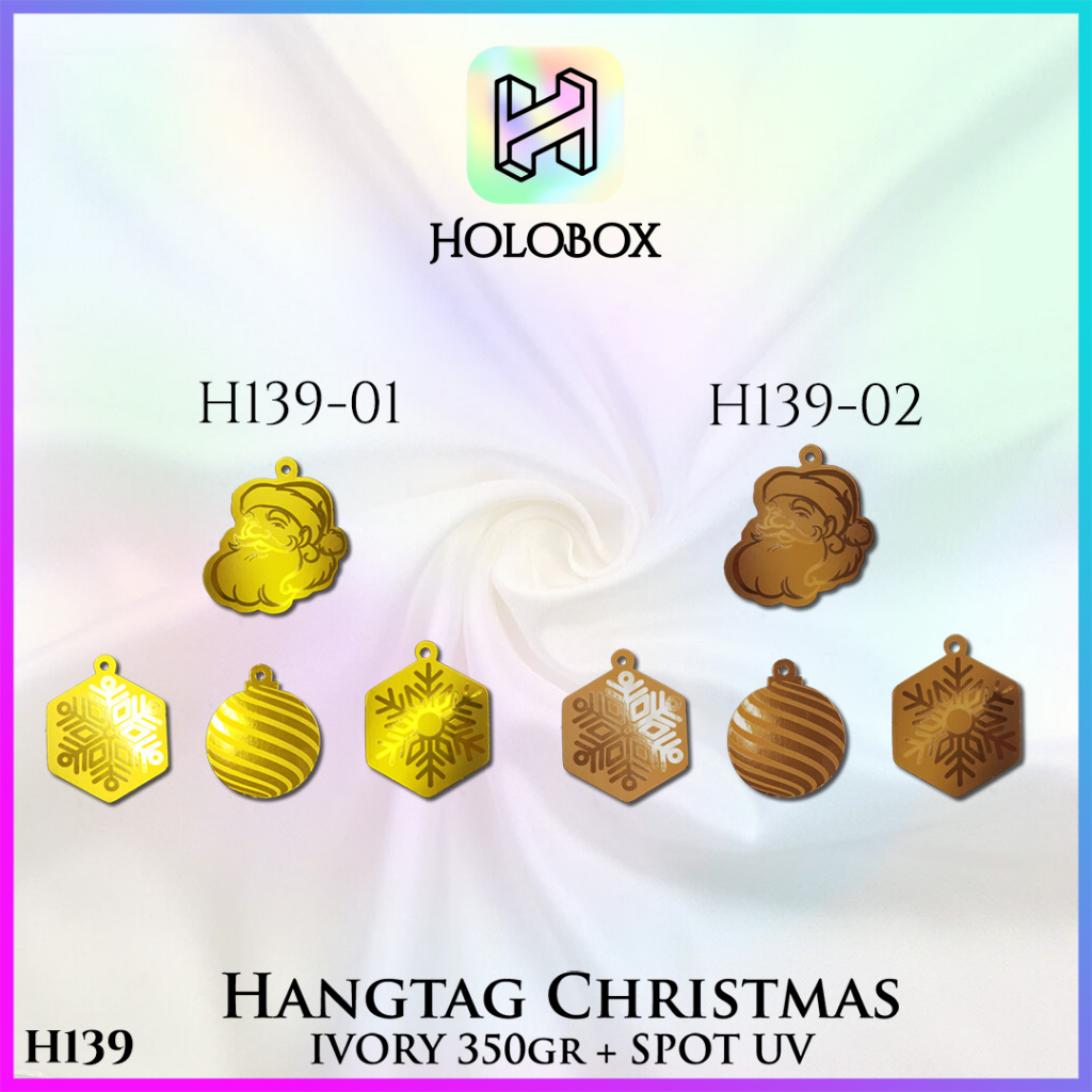 

HANGTAG NATAL|MERRY CHRISTMAS|HOLOGRAM|GOLD|HIASAN|AKSESORIS|H139