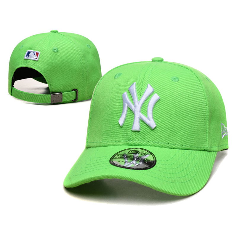 Topi Baseball NY Cap New York Neon Gren Hijau Neon Bordir