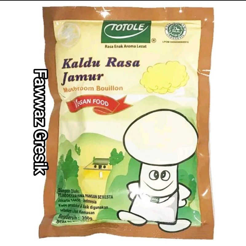 

Totole Kaldu Jamur 200gr Penyedap Rasa Mushroom Halal / Sehat Alami Non MSG 200 gram / TOTOLE Kaldu Rasa Jamur 200gram