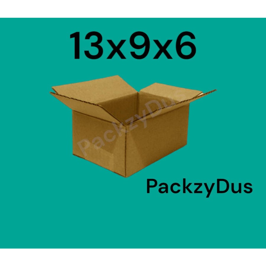 

kardus/box packing BARU uk. 13x9x6 cm LUAR DALAM POLOS