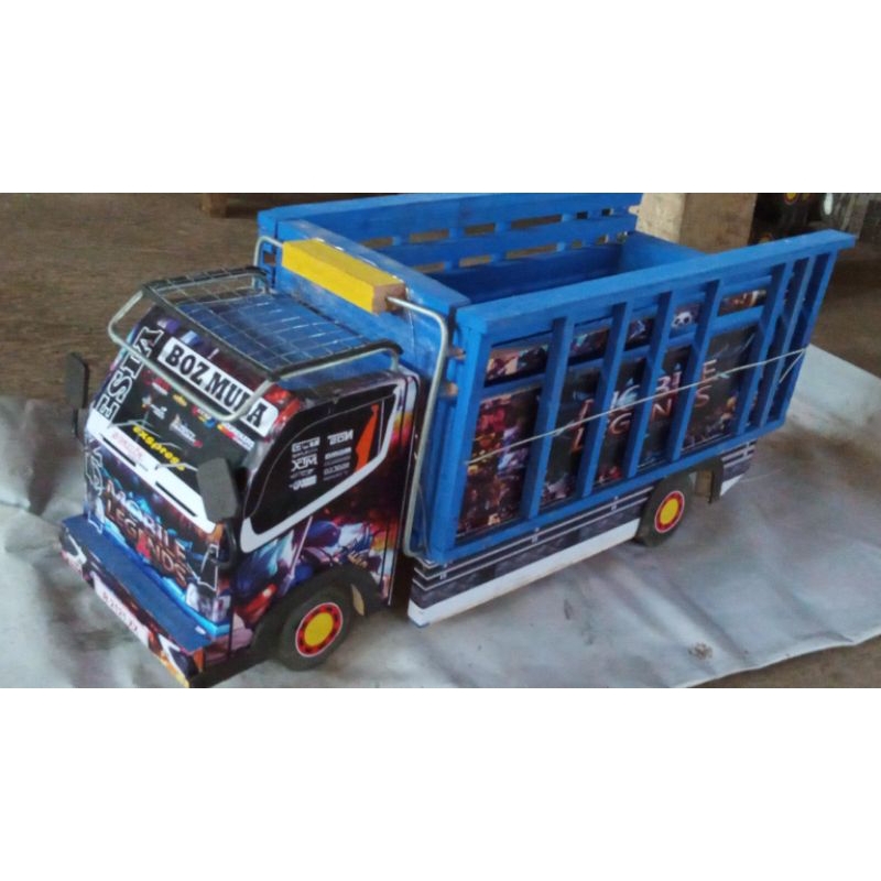 truk oleng mainan anak 2,turuk oleng bahan full kayu ukuran 55cm variasi  full lampu