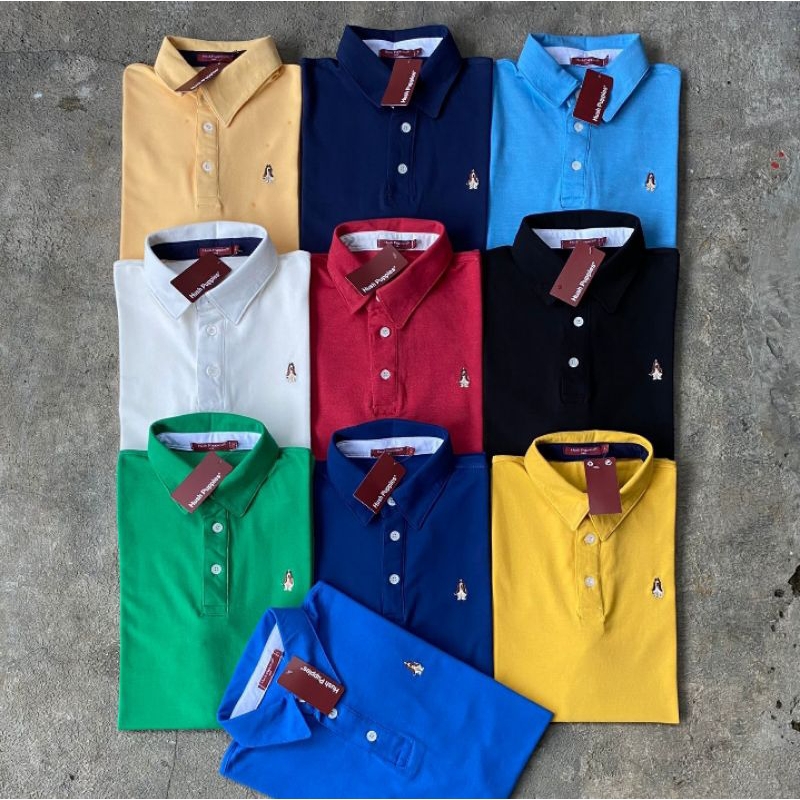 HUSH PUPPIES KAOS KERAH PRIA POLOSHIRT HUSH PUPPIES LOGO BORDIR